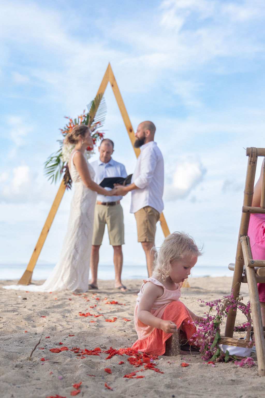 Vieques beach wedding ceremony