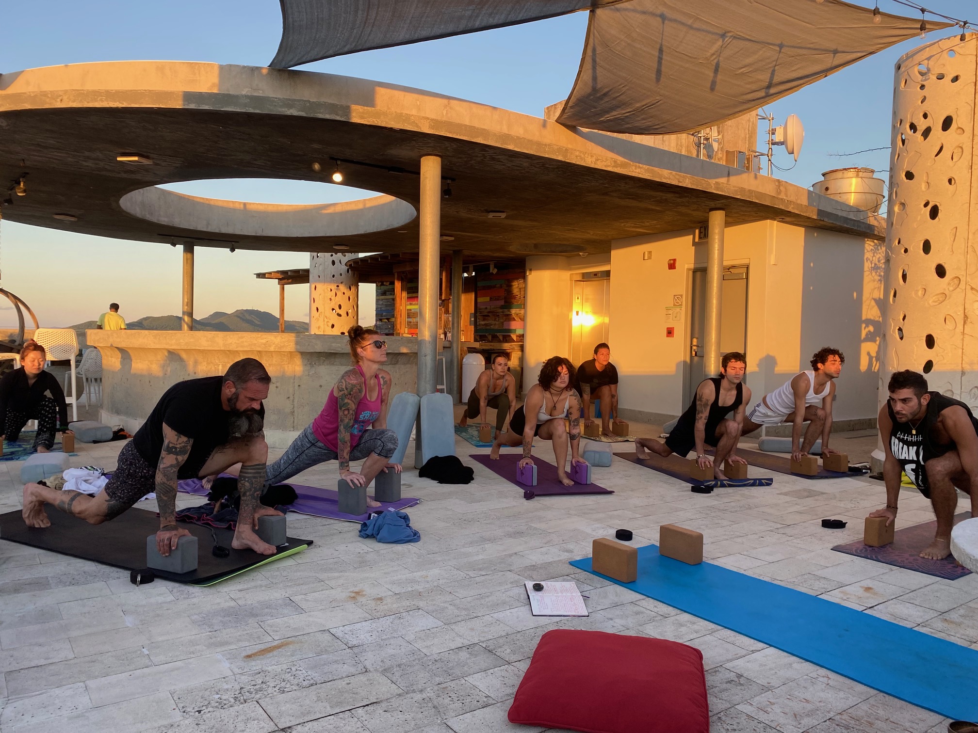 sunrise vinyasa flow yoga at el blok hotel vieques