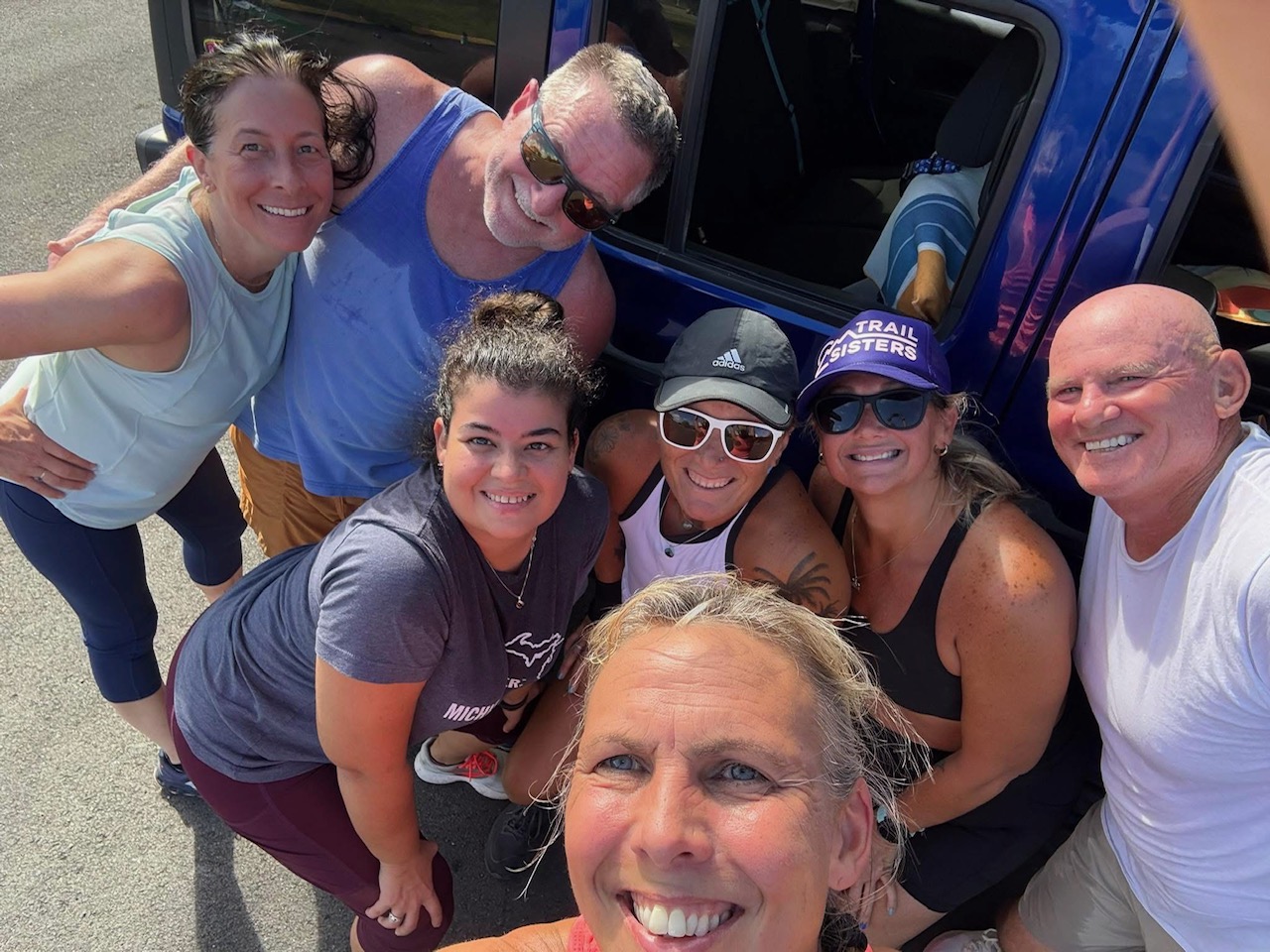 group fitness boot camp students in vieques