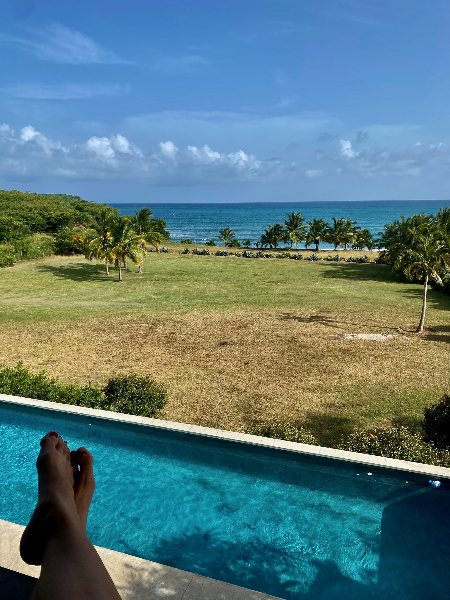 view from yoga retreat in vieques