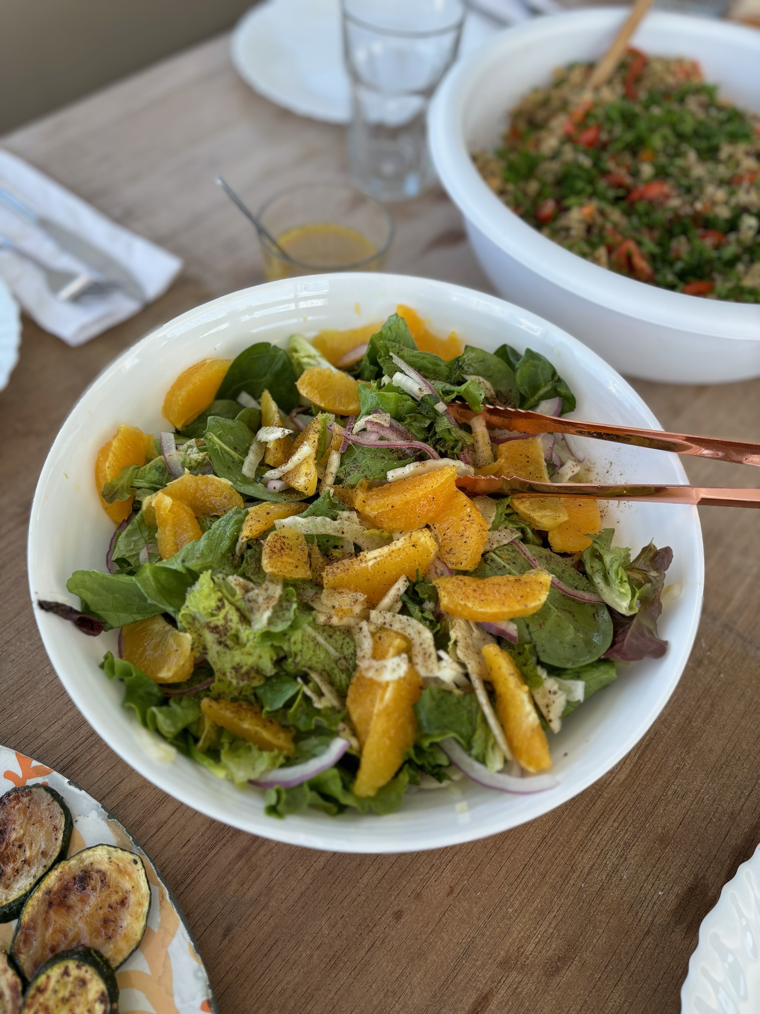 whole food vegetarian lunch on board at retreat bvi