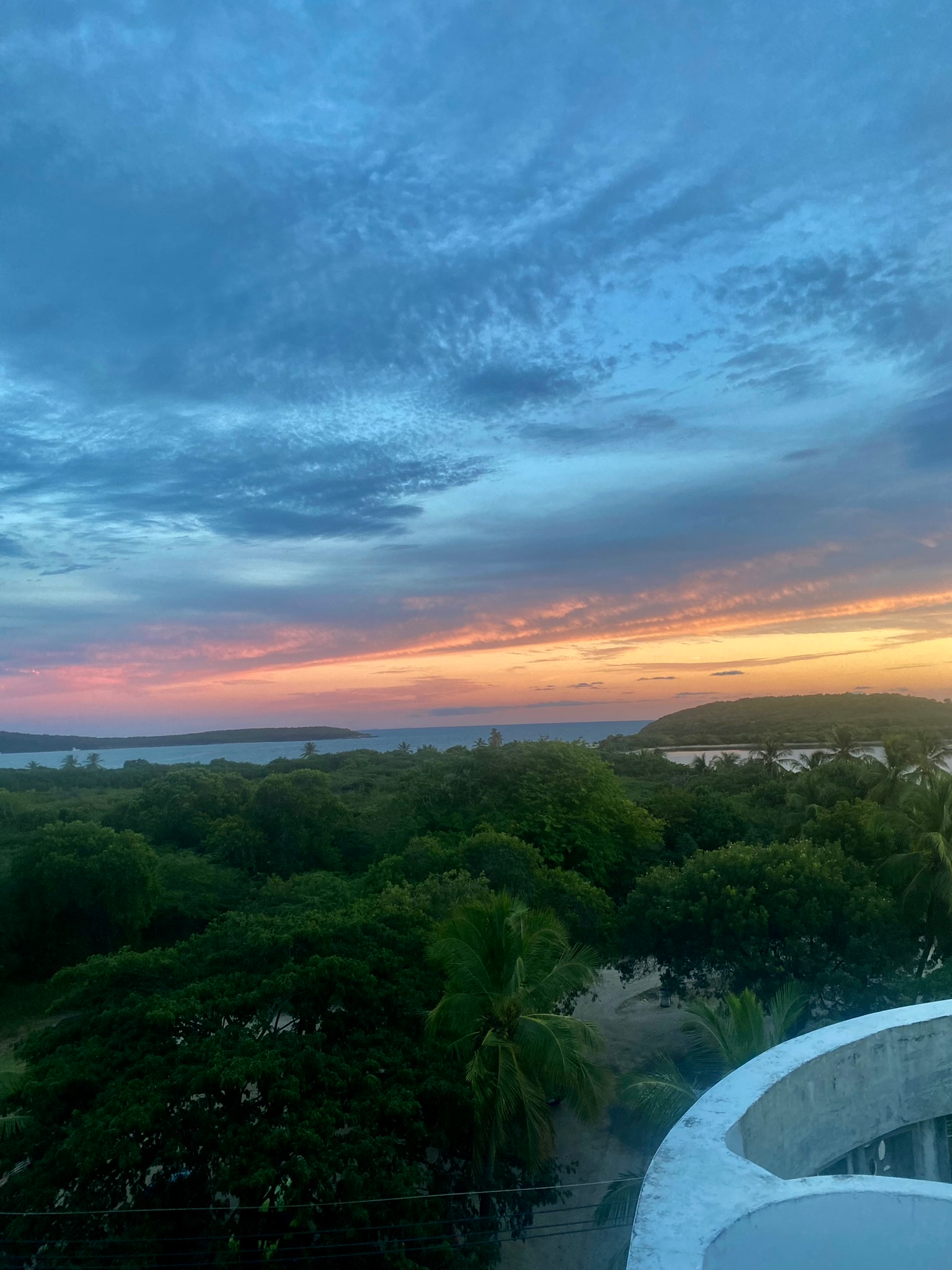 sunset view from el blok hotel 